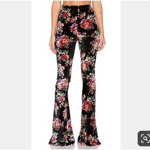 Show me your mumu floral bell bottoms